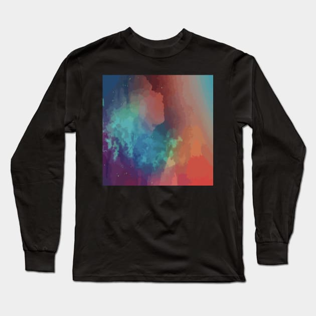 Abstract Galaxy Long Sleeve T-Shirt by NJORDUR